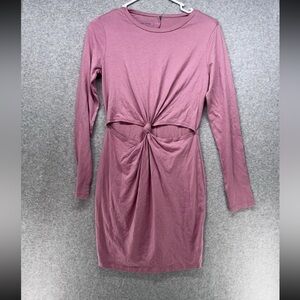 Adam Levine Collection Dusty Rose Long Sleeve Dress